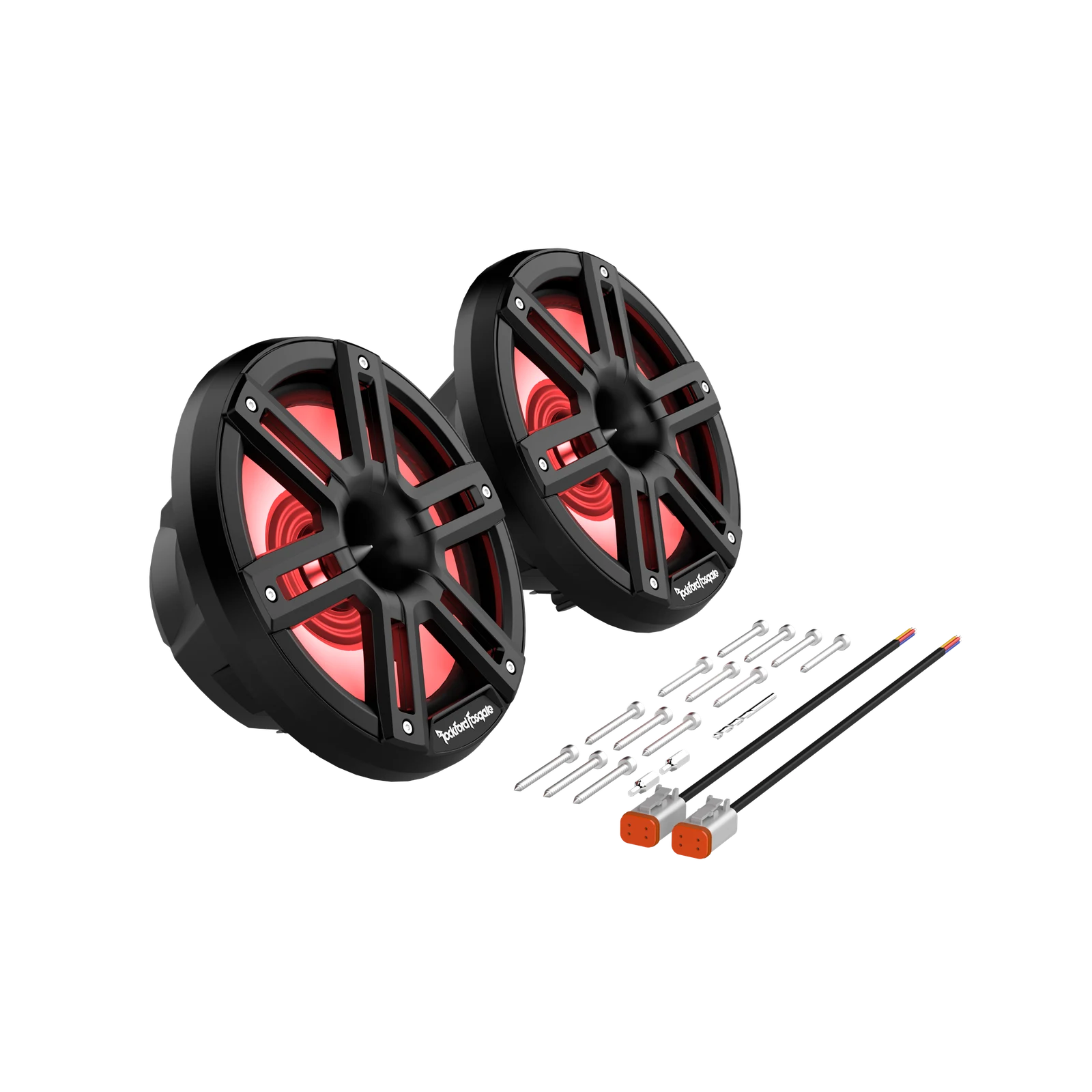 Rockford Fosgate 8-inch Color Optix Horn Marine Speakers - Black (Pair) 4
