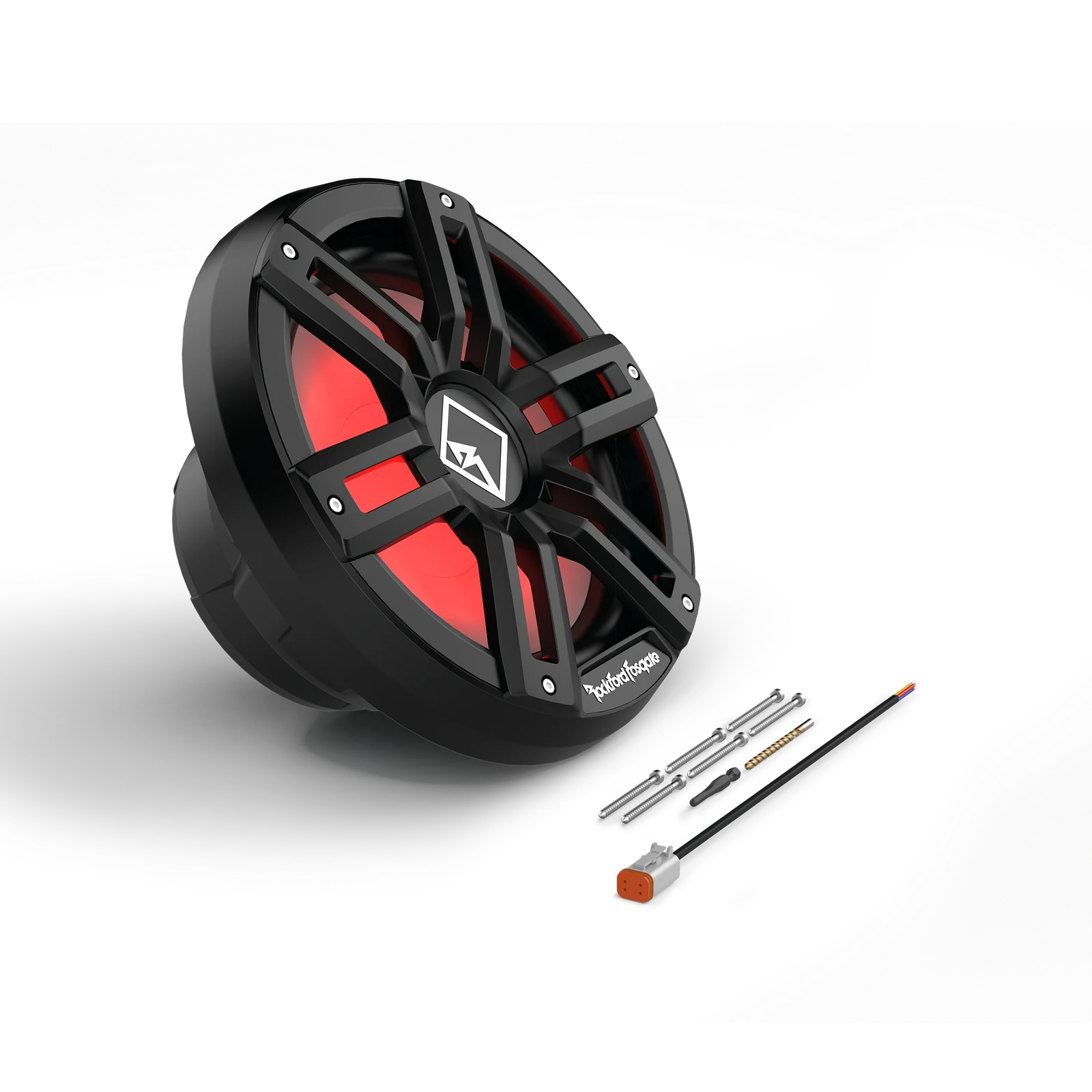Rockford Fosgate 12" DVC 4Ω Color Optix™ Sealed Enclosure Marine Subwoofer – Black 4