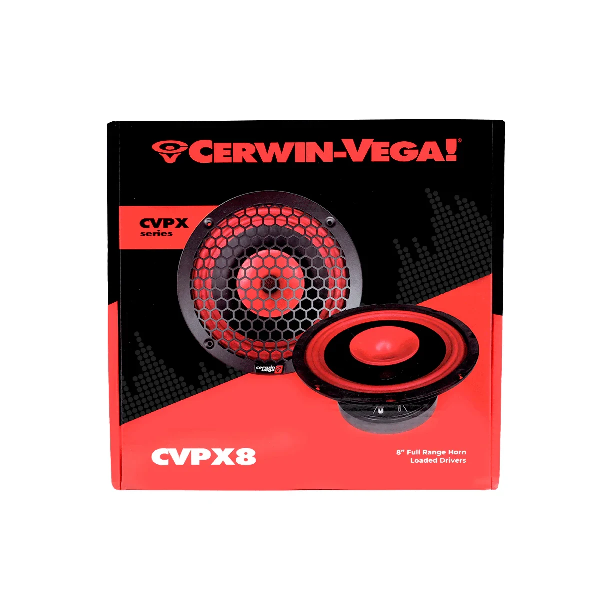 Cerwin-Vega CVPX Series 8" 2-Way Full Range Speaker w/Horn Tweeter 5