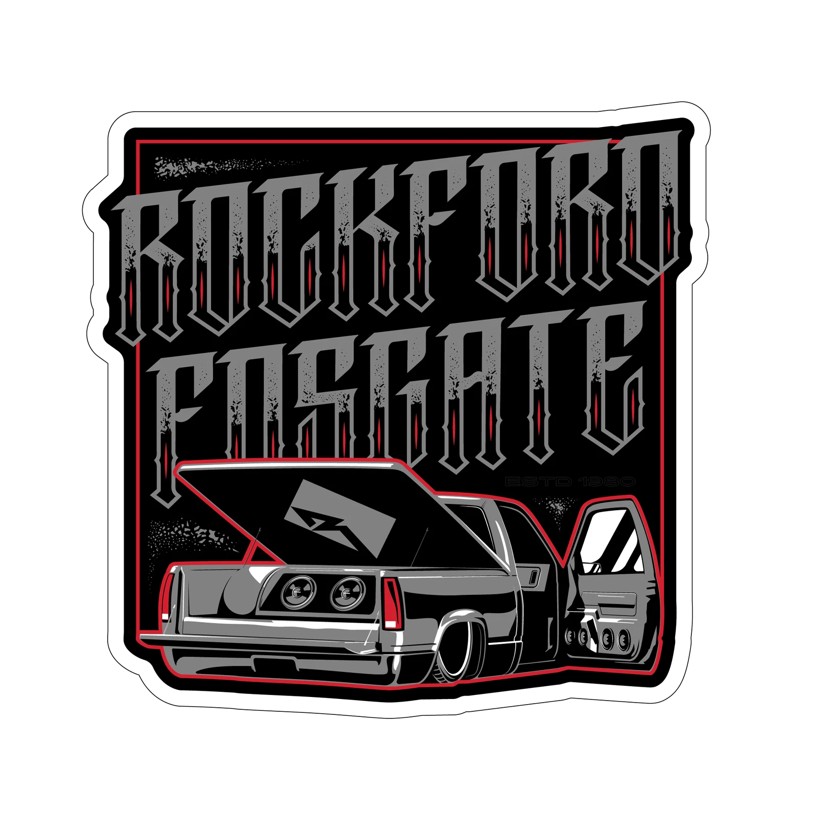 Rockford Fosgate Sticker Pack w/ Assorted Sizes (6 Pack) 2