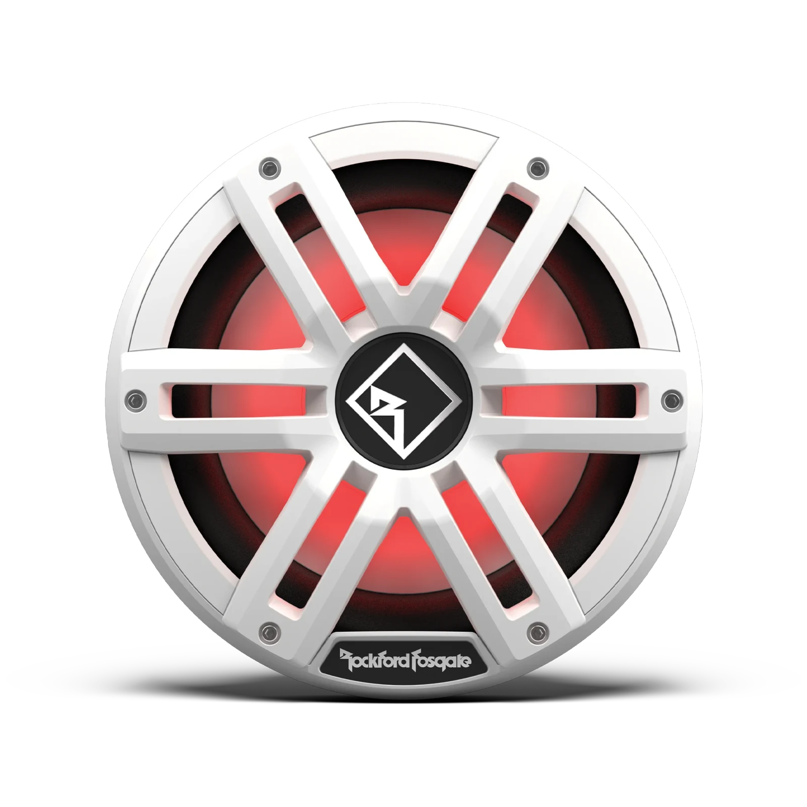 Rockford Fosgate 10" DVC 2Ω Color Optix™ Infinite Baffle Marine Subwoofer: White Gen-2 3
