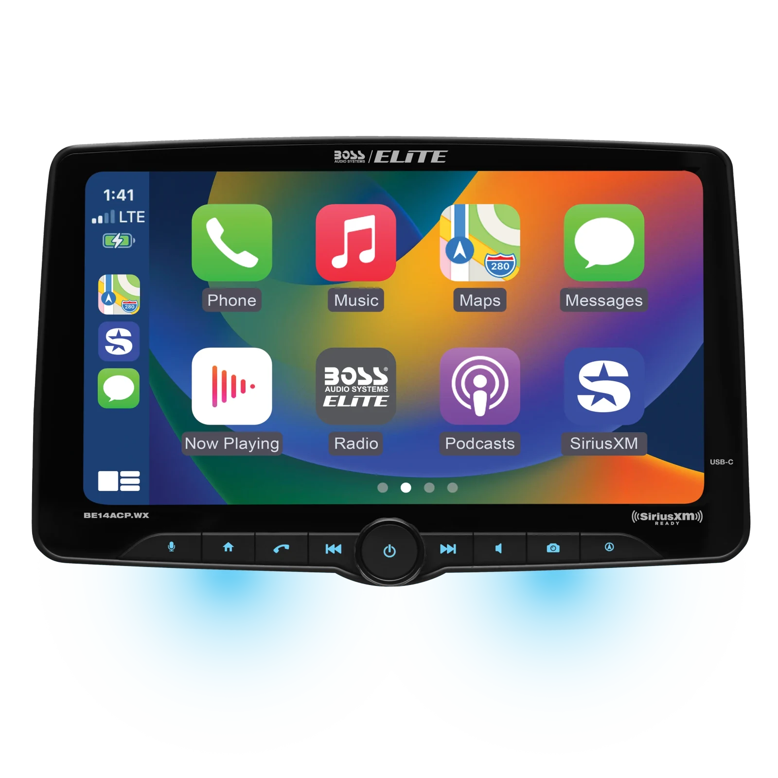 Boss Elite 14-Inch Wireless CarPlay Multimedia Receiver 3