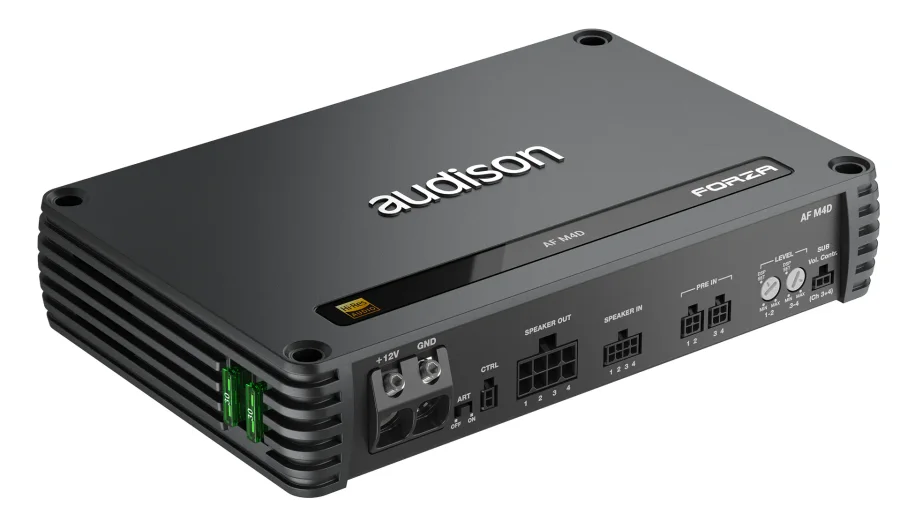 Audison 4-Channel D-class Fully Bridgeable Amplifier
