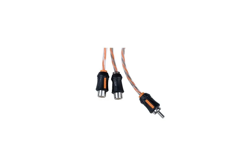 Memphis Audio RCA Y-Adapter, 1 Male to 2 Female 2