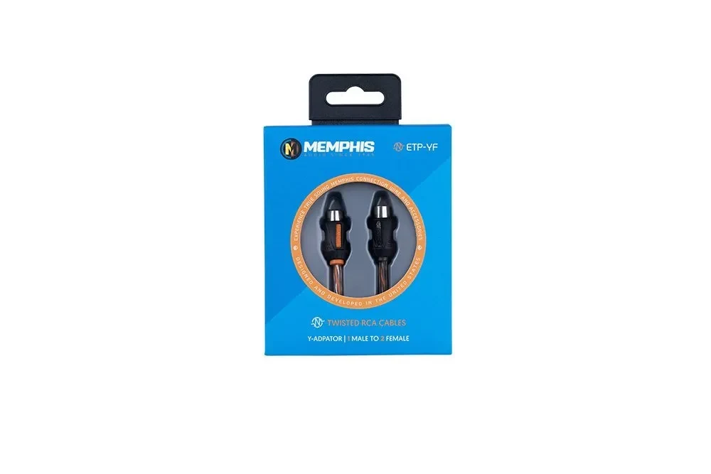 Memphis Audio RCA Y-Adapter, 1 Male to 2 Female 3