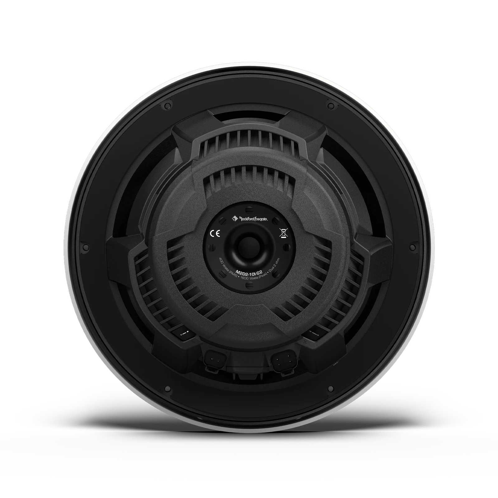 Rockford Fosgate 10" DVC 2Ω Color Optix™ Infinite Baffle Marine Subwoofer: White Gen-2 7