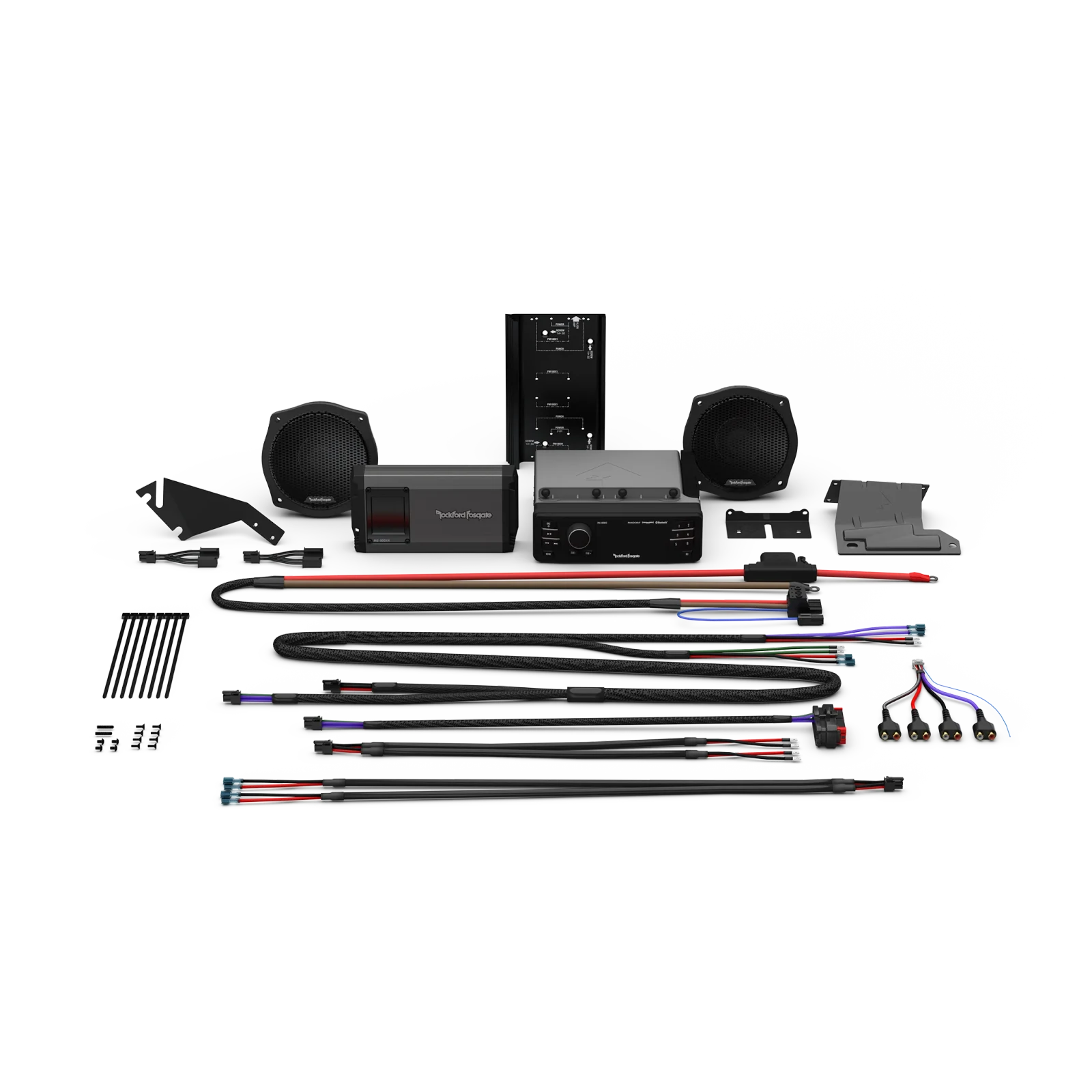 Rockford Fosgate Stage-2 Complete Kit for 1998-2013 Harley-Davidson Street Glide & Electra Glide (Gen-3) 2