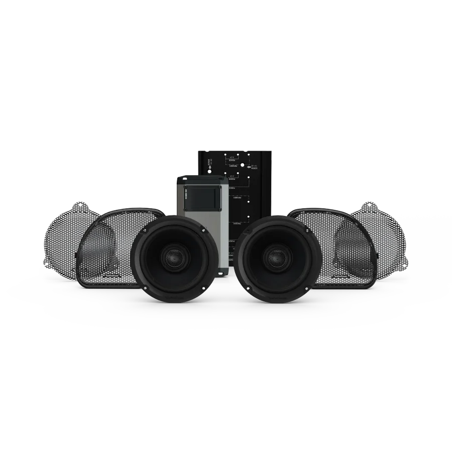 Rockford Fosgate Stage-2 Speaker & Amp Kit for 2014-2023 Harley-Davidson Street Glide & Road Glide (Gen-3)