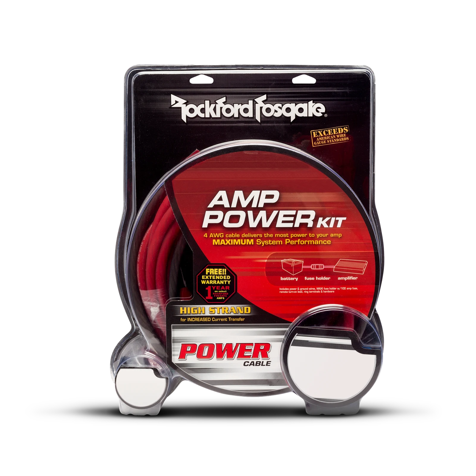 Rockford Fosgate 8 AWG Complete Amplifier Installation Kit 1