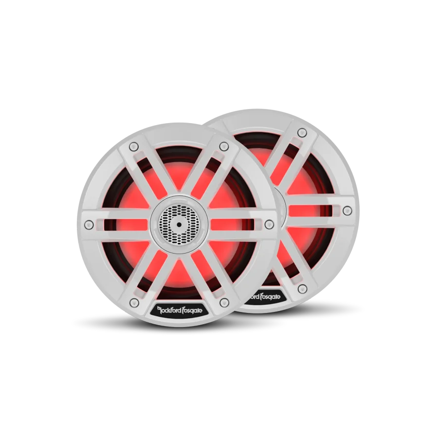 Rockford Fosgate 6-inch Color Optix 2-Way Marine Speakers - White (Pair)