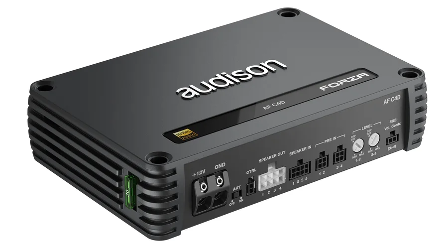Audison 4-Channel D-class Fully Bridgeable Amplifier