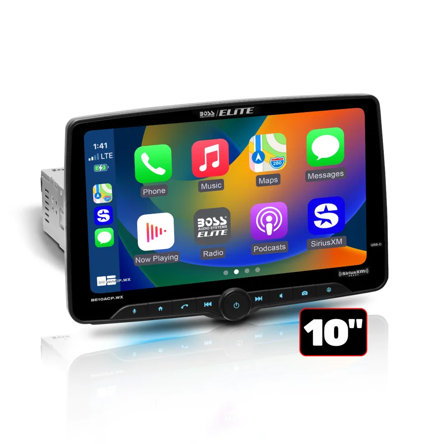 Boss Elite 10.1-Inch Wireless CarPlay Multimedia Receiver