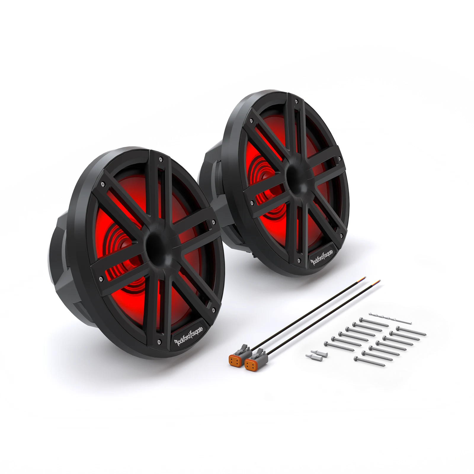 Rockford Fosgate 10-inch Color Optix Horn Marine Speakers - Black (Pair) 3