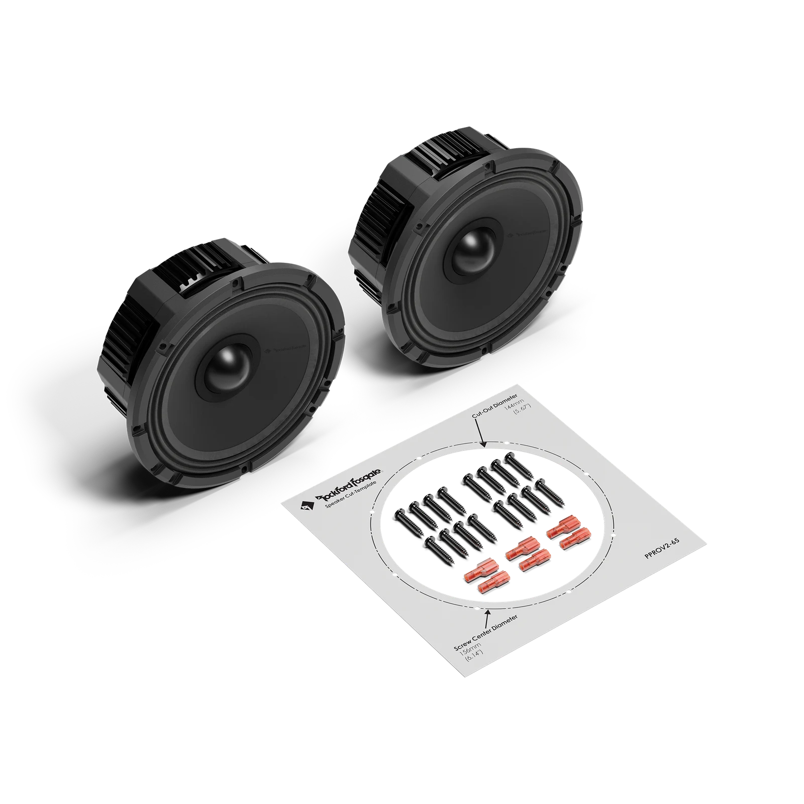 Rockford Fosgate Punch Pro 6.5-inch Midrange Pair 8