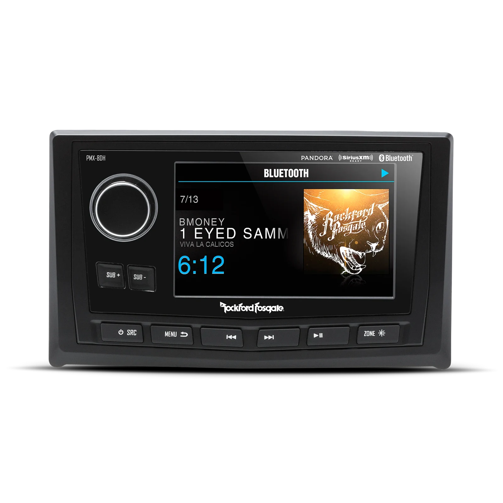 Rockford Fosgate Punch Marine Full Function Wired 5" TFT Display Head 1