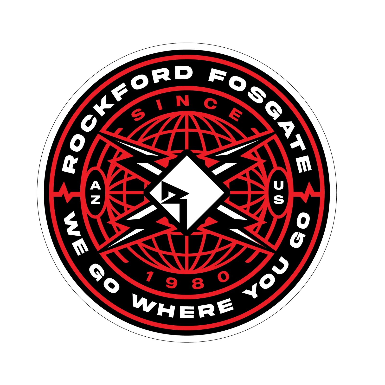 Rockford Fosgate Sticker Pack w/ Assorted Sizes (6 Pack) 6