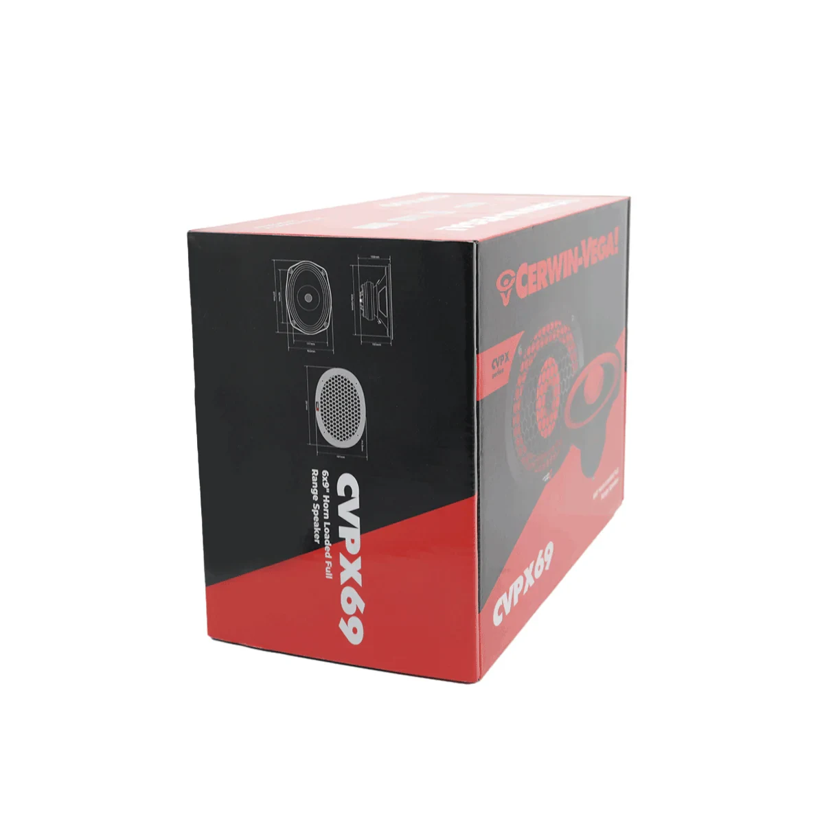 Cerwin-Vega CVPX Series 6"x9" 2-Way Full Range Speaker w/Horn Tweeter 7