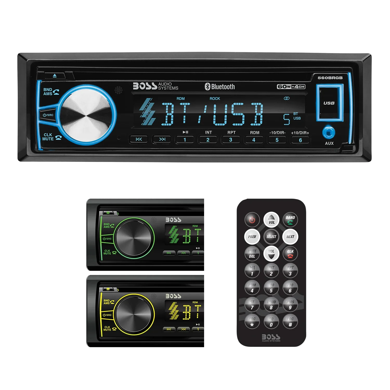 Boss Elite Single-DIN Bluetooth Digital Media Receiver 2