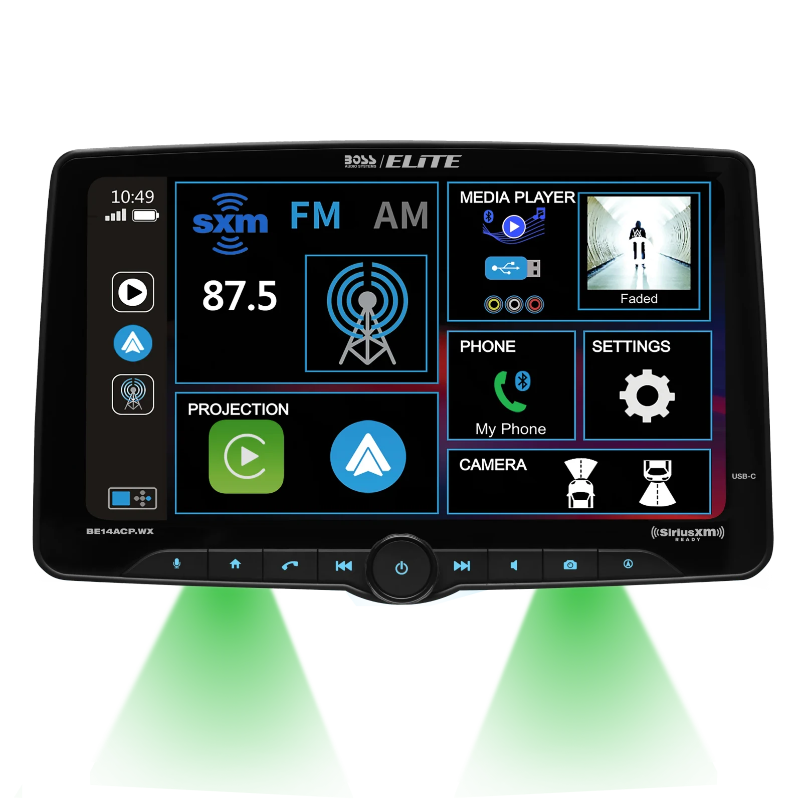 Boss Elite 14-Inch Wireless CarPlay Multimedia Receiver 2