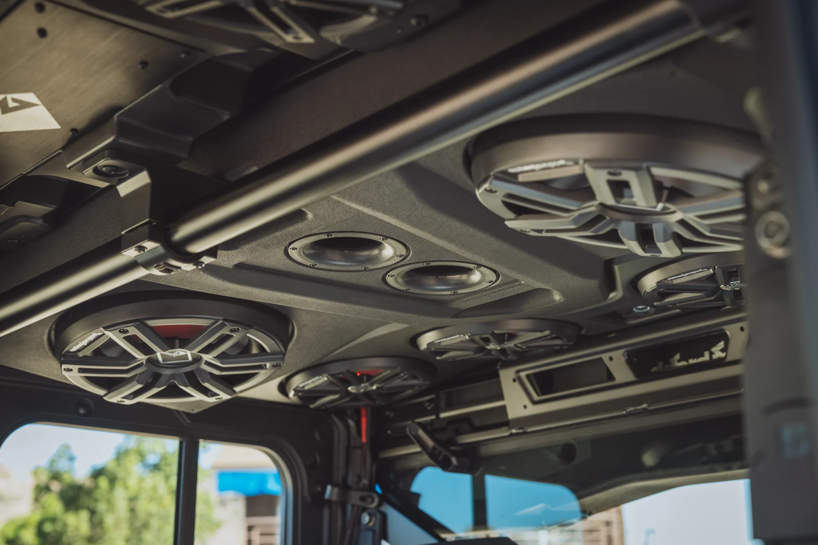 Rockford Fosgate Front & Rear Audio Roof for Select 2018+ Polaris Ranger Crew Models 8