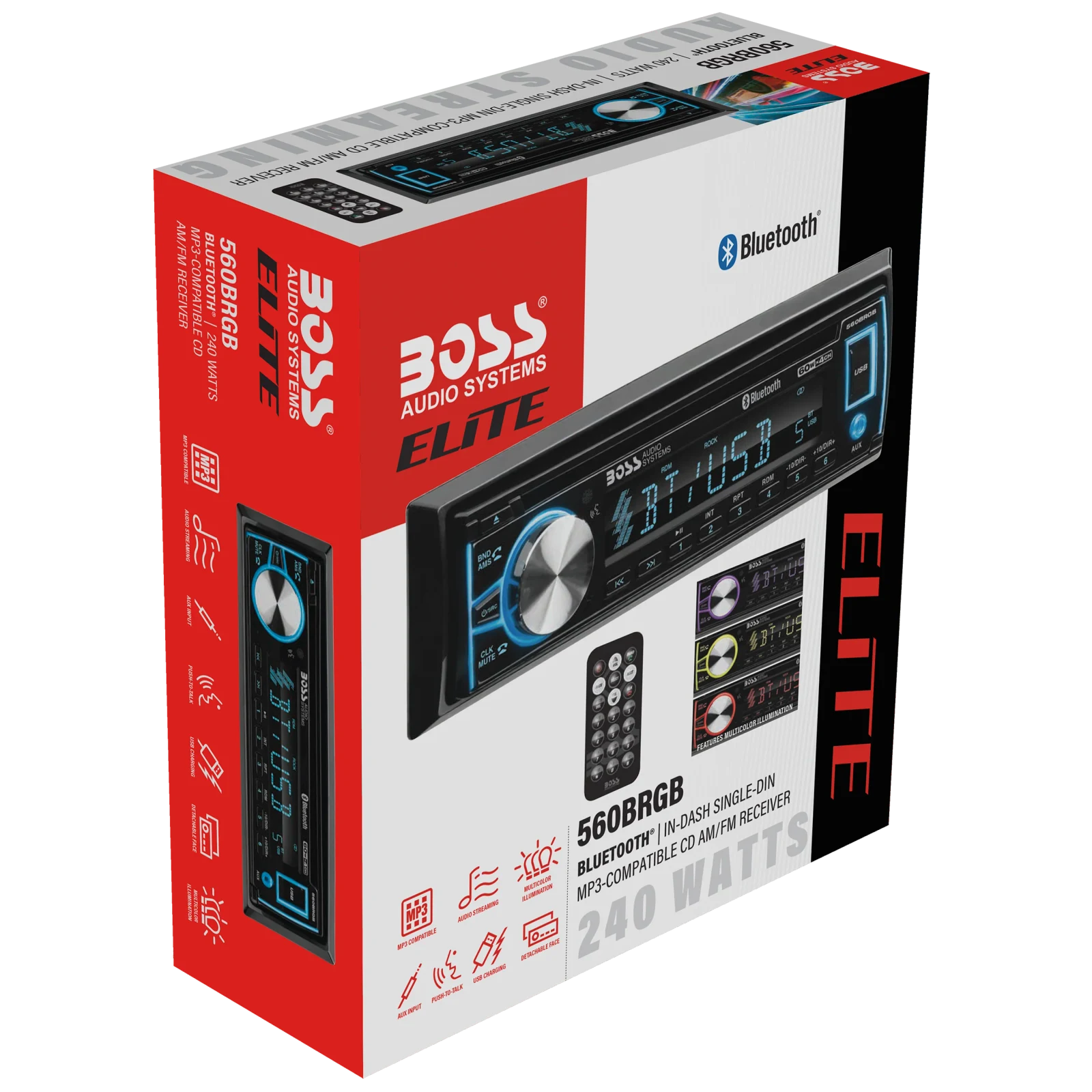 Boss Elite Single-DIN Bluetooth Digital Media Receiver 6