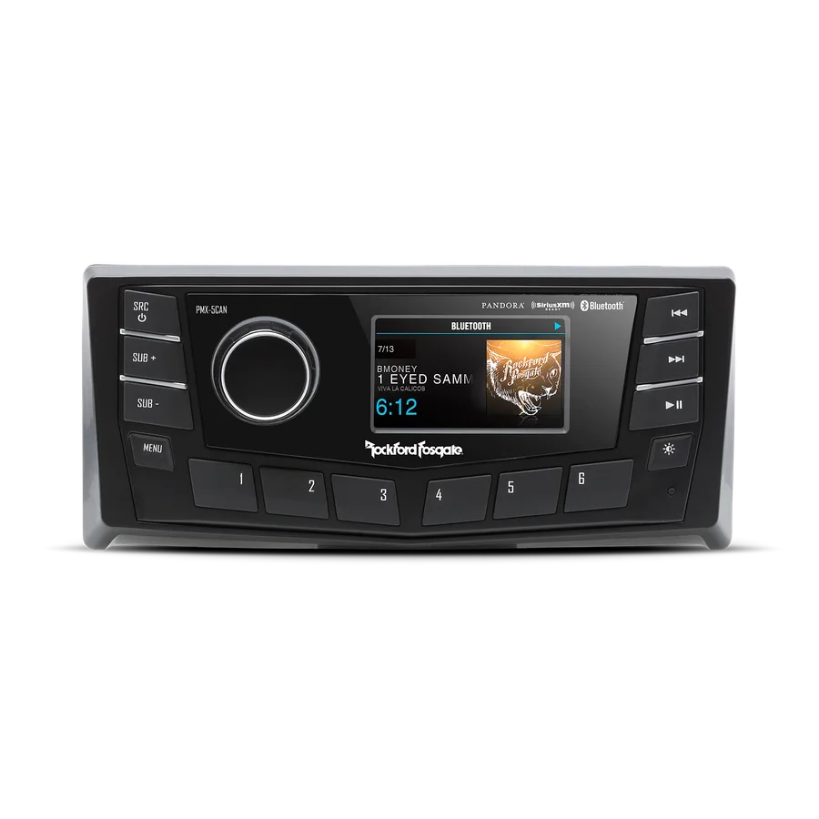 Rockford Fosgate Marine AM/FM/WB Multi-Zone Digital Media Receiver 2.7" Display w/ CAN-bus