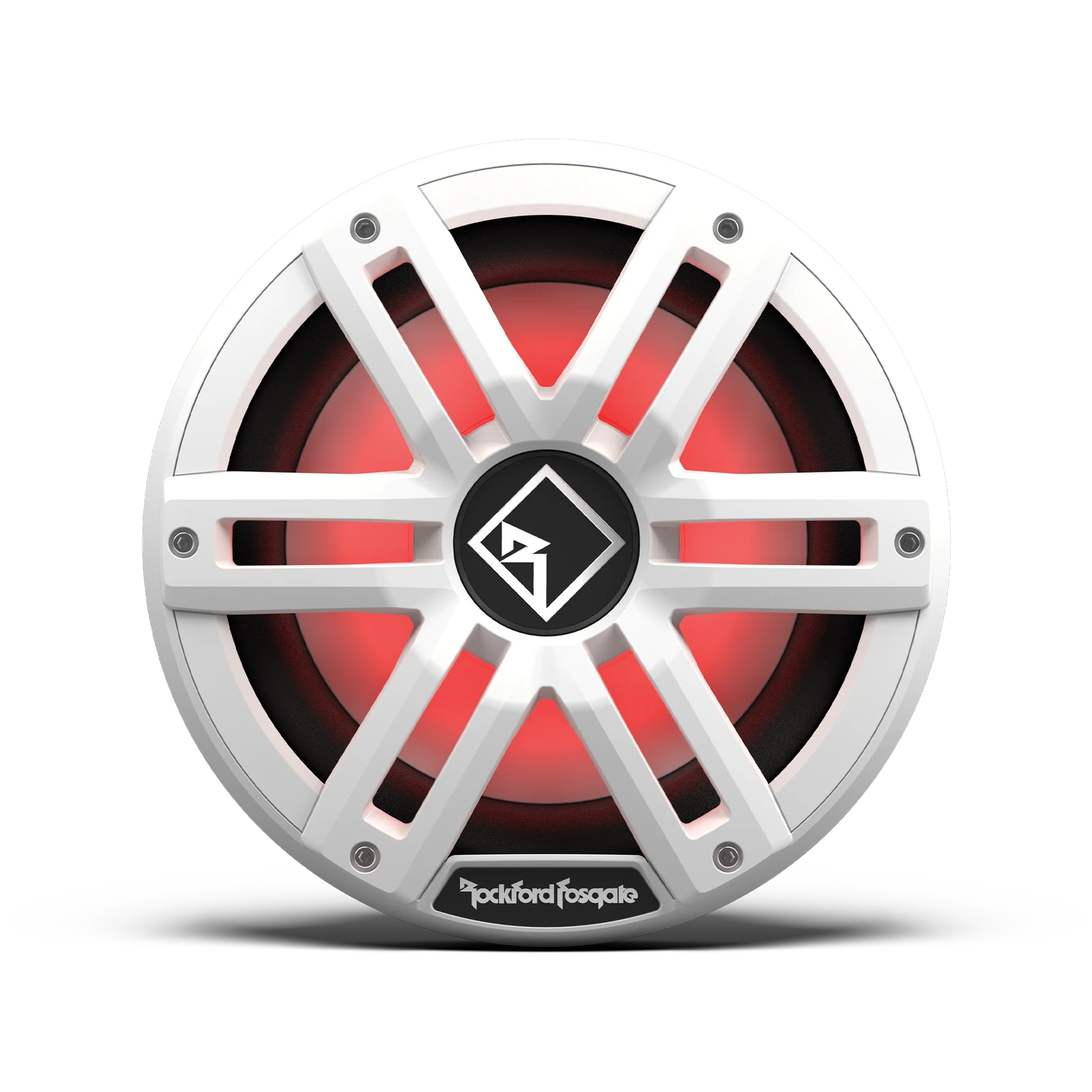 Rockford Fosgate 10" DVC 4Ω Color Optix™ Infinite Baffle Marine Subwoofer: White Gen-2 2