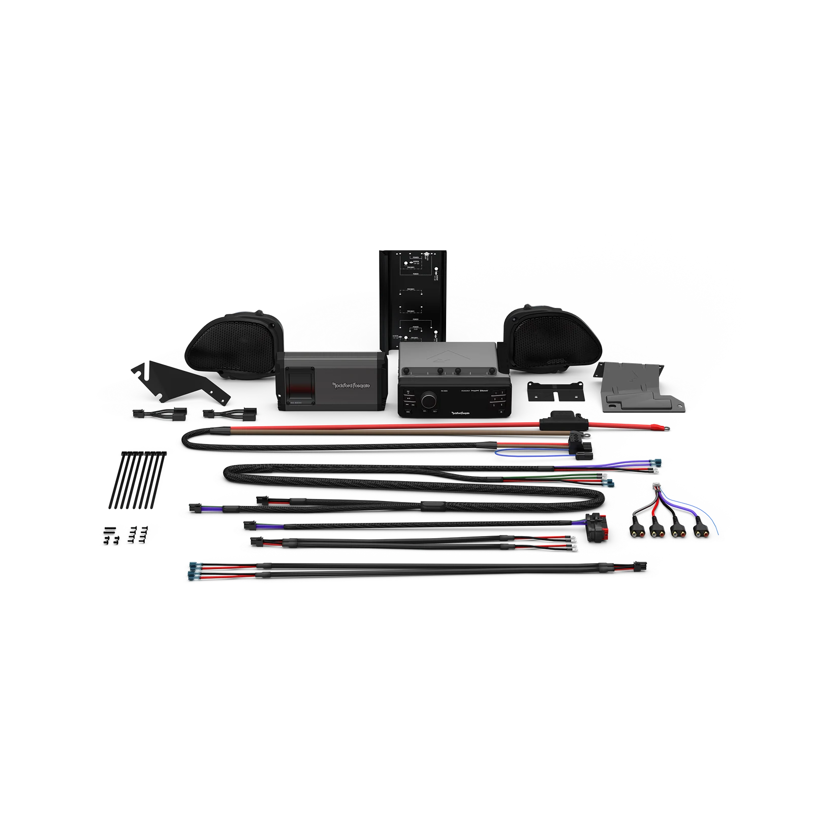 Rockford Fosgate Stage-2 Complete Kit for 1998-2013 Harley-Davidson Road Glide (Gen-3) 2