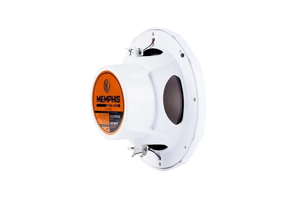 Memphis Audio 6.5″ marine grade speakers with white grills 3