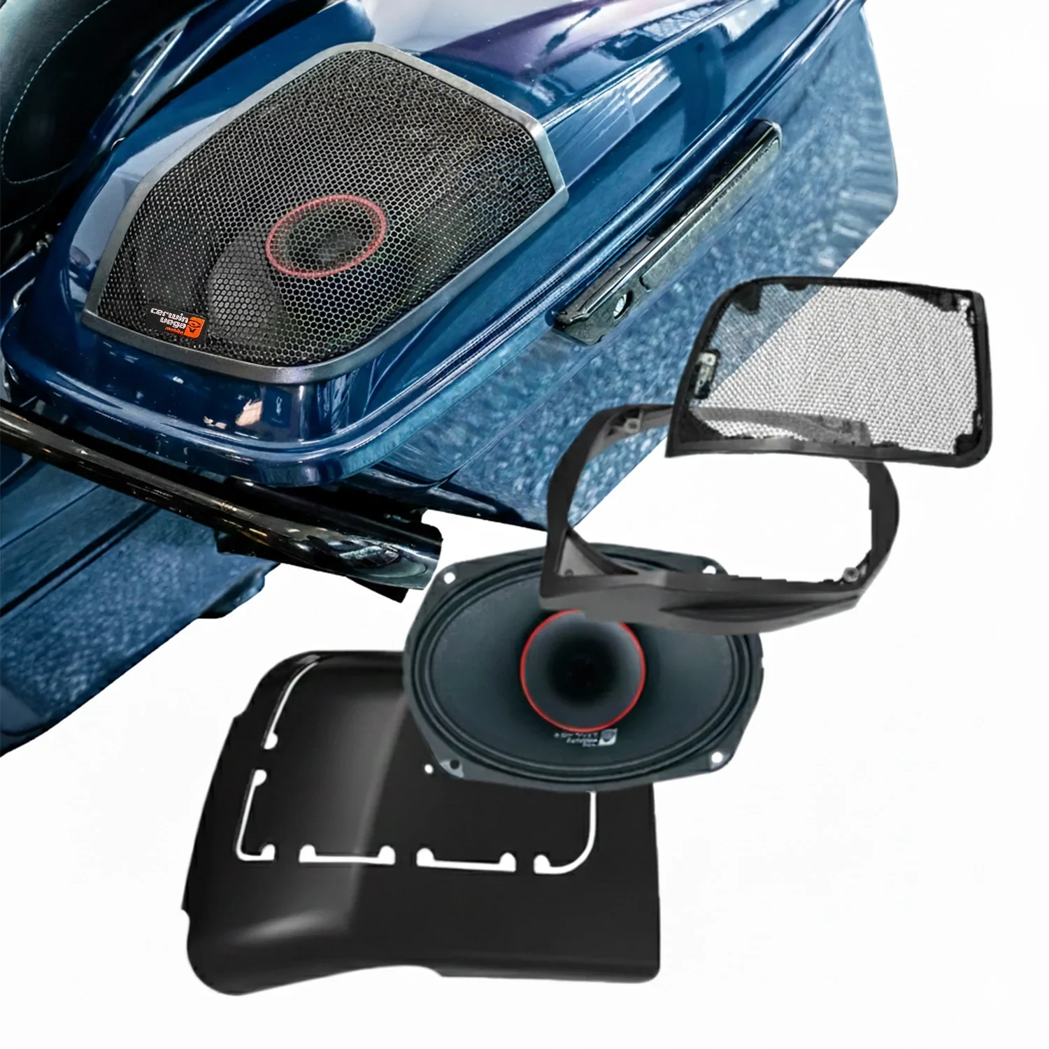 Cerwin-Vega 2014-2023 Harley Davidson® Cut In Lid Kit (4Ω) 1