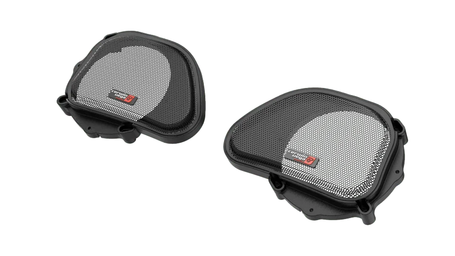 Cerwin-Vega 1998-2013 Harley Davidson® Road Glide Upper Fairing Speaker Grills w/Cerwin Vega Logo (Pair)