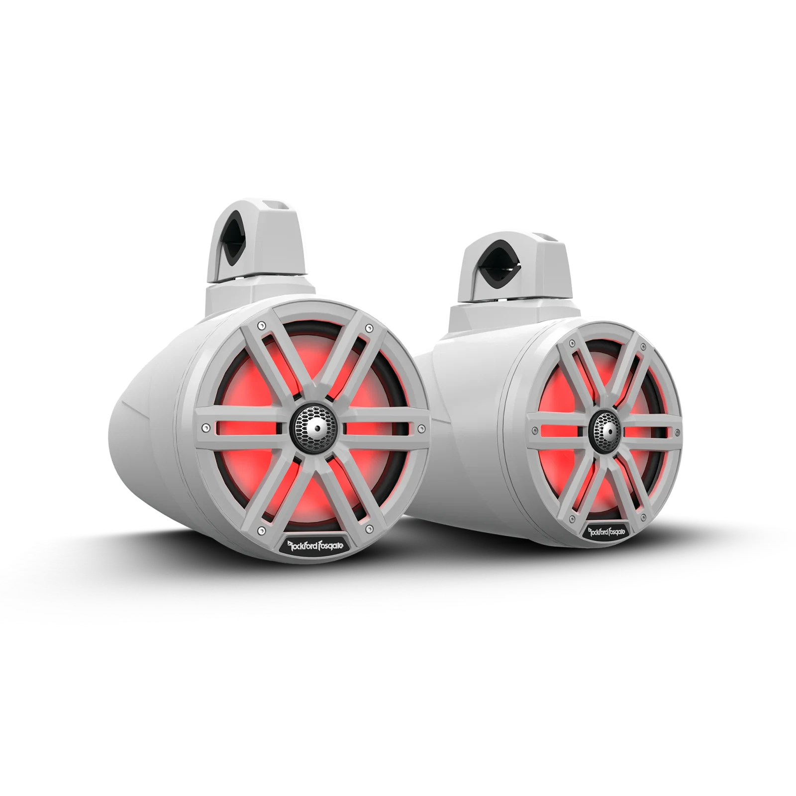 Rockford Fosgate 8-inch Color Optix Wake-Tower Speakers - White (Pair) 1