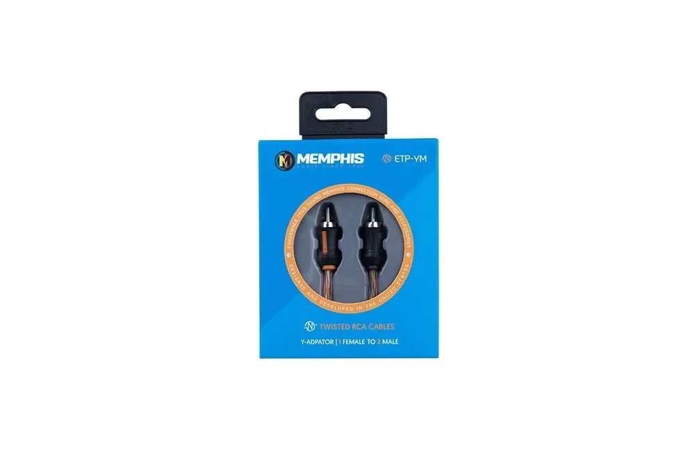 Memphis Audio RCA Y-Adapter, 1 Female to 2 Male 3