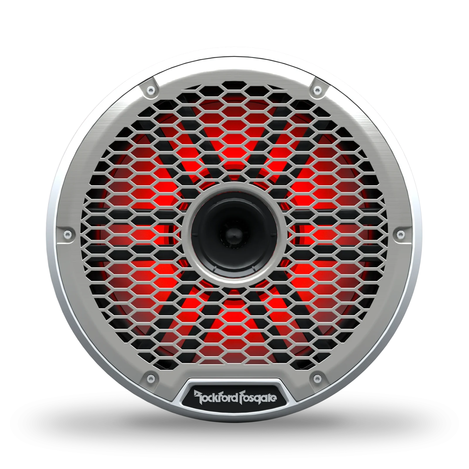 Rockford Fosgate 10-inch Color Optix Horn Marine Speakers - White (Pair) 6