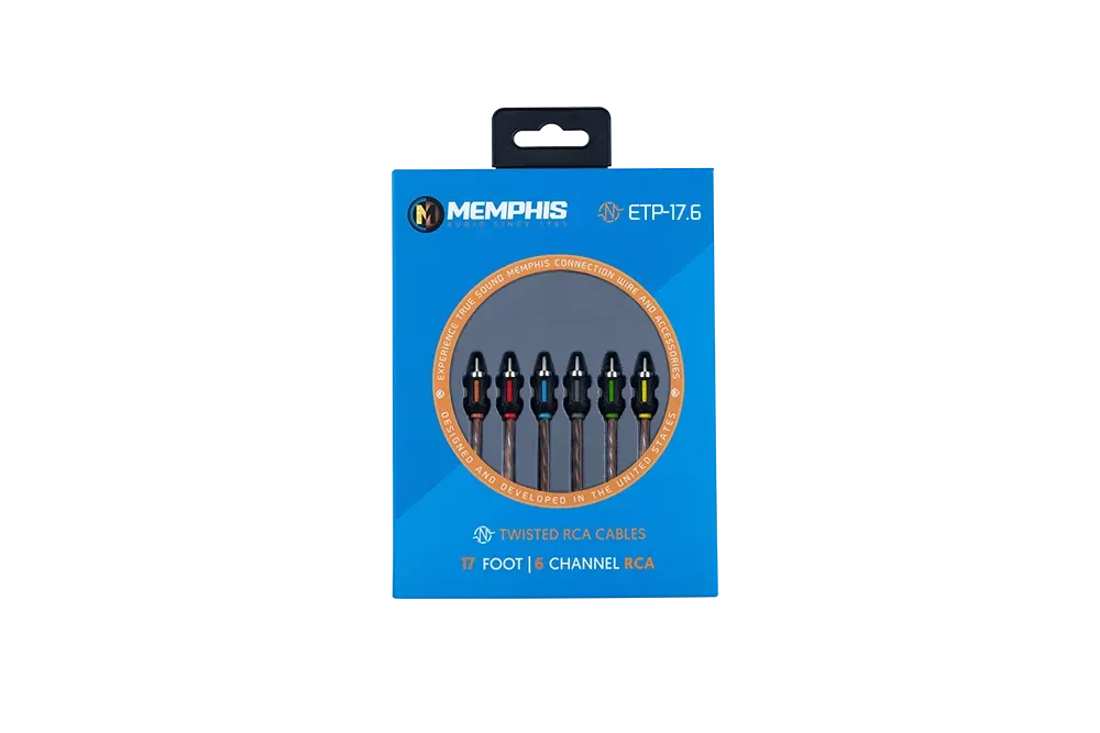 Memphis Audio 17-ft 6-Channel RCA Interconnect 2