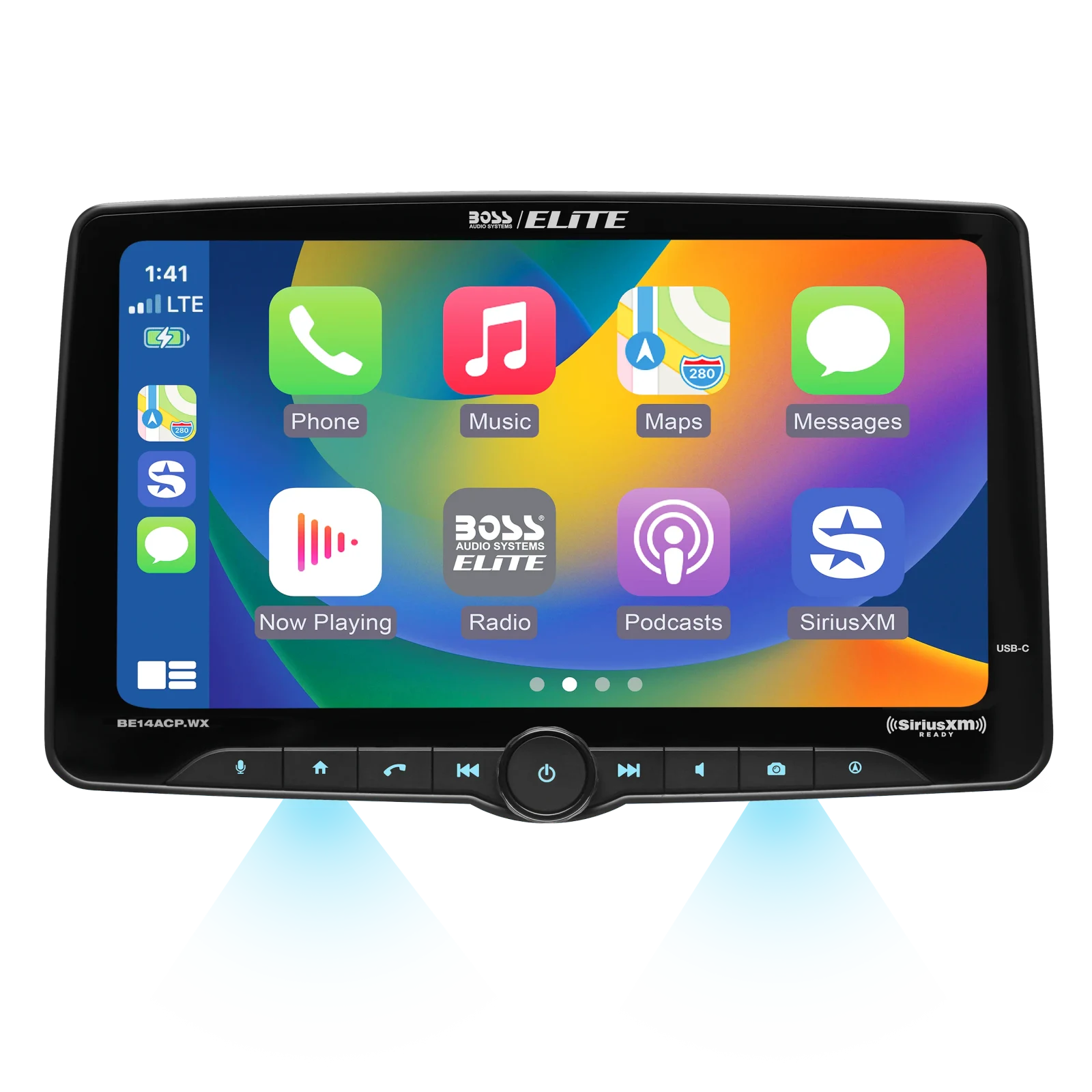 Boss Elite BE14ACP.WXC 14-Inch Wireless CarPlay Multimedia Receiver 2