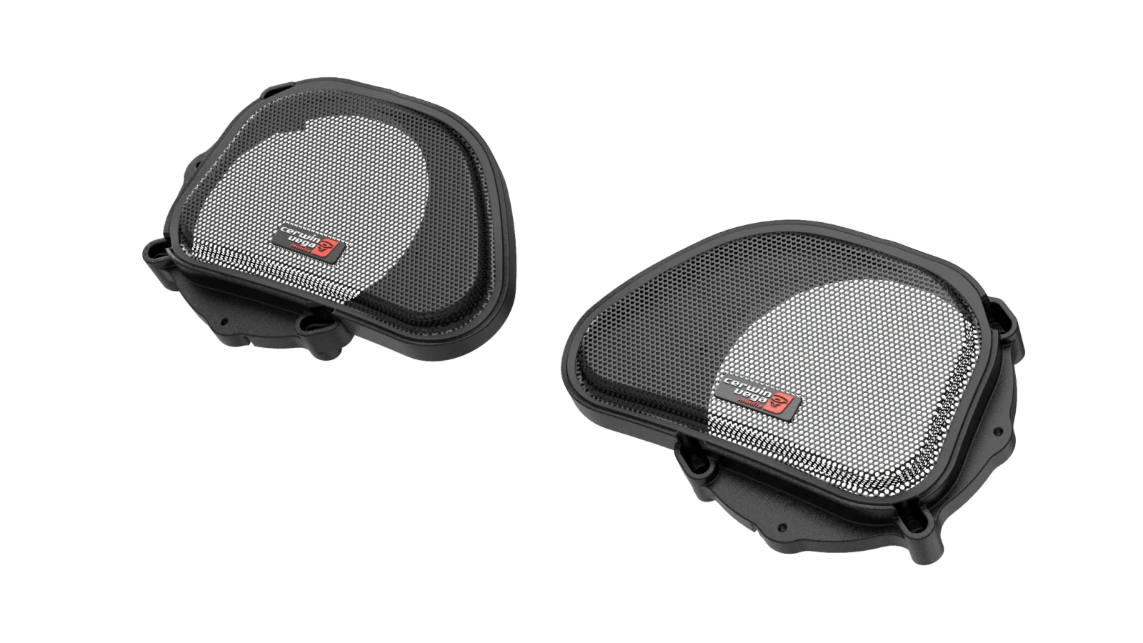 Cerwin Vega CDRG13 1998-2013 Harley Davidson® Road Glide Upper Fairing Speaker Grills w/Cerwin Vega Logo (Pair) 1