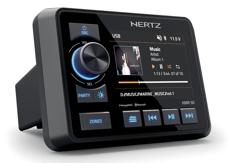 Hertz HMR 50 ENGINEERED TO MAXIMIZE FUN ON-BOARD Source Unit