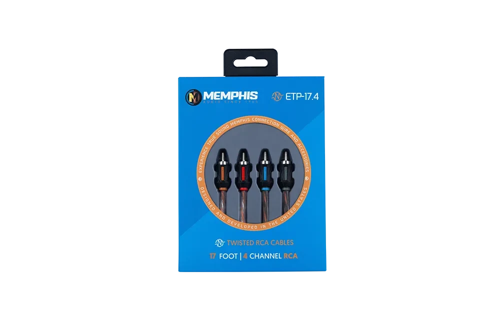 Memphis Audio ETP-174 ETP-17.4 17-ft 4-Channel RCA Interconnect 2