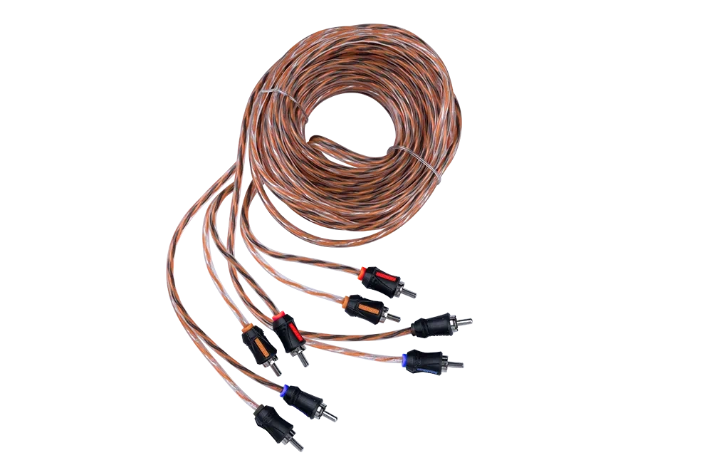 Memphis Audio ETP-174 ETP-17.4 17-ft 4-Channel RCA Interconnect 1