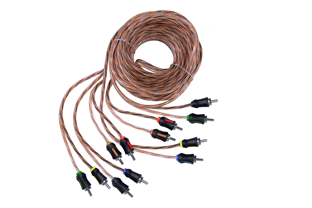 Memphis Audio ETP-176 ETP-17.6 17-ft 6-Channel RCA Interconnect 1