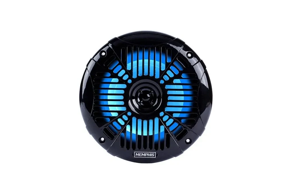 Memphis Audio MXA602SLB 6.5″ marine grade speakers with black grills 1