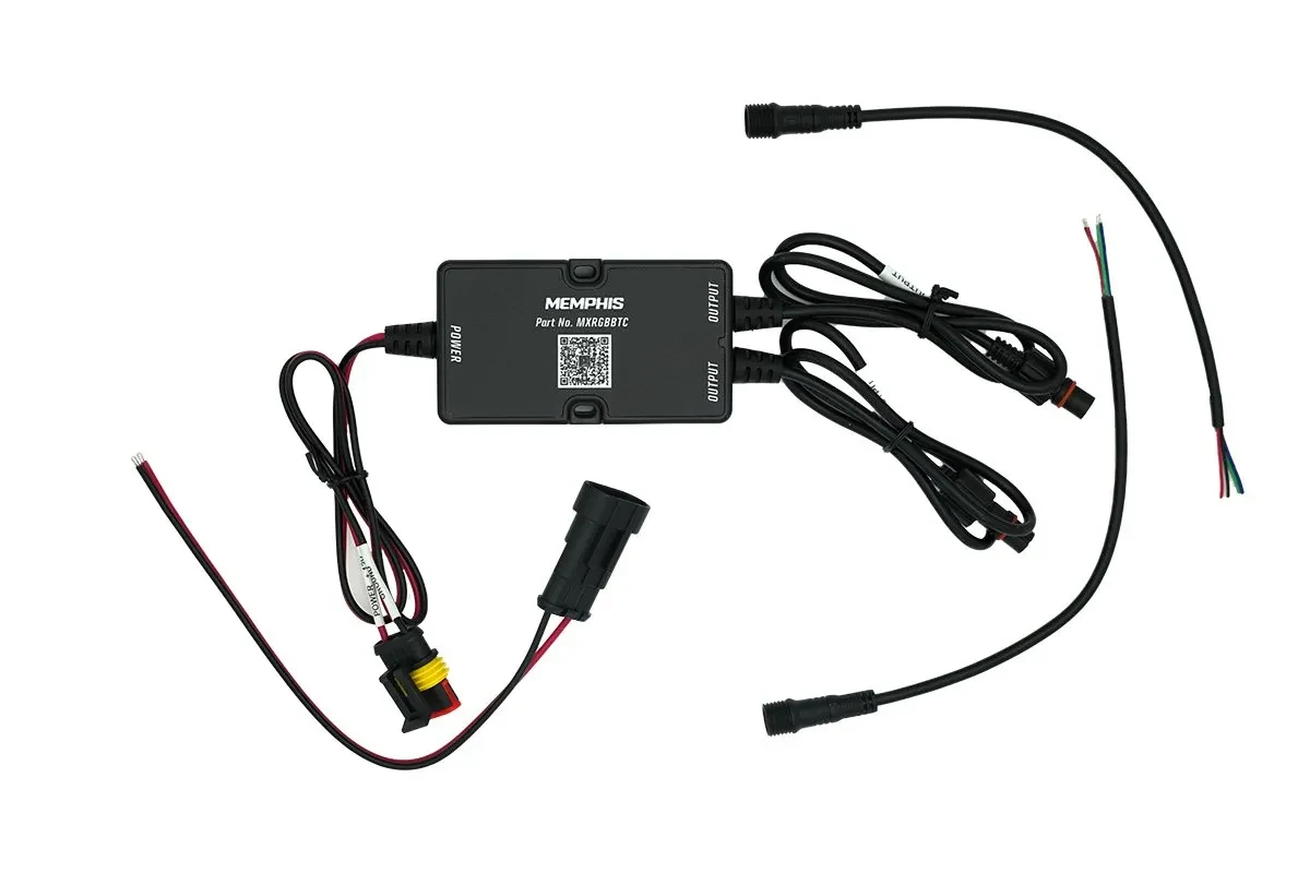 Memphis Audio MXRGBBTC Aura IPX7 Bluetooth RGB LED Controller 1