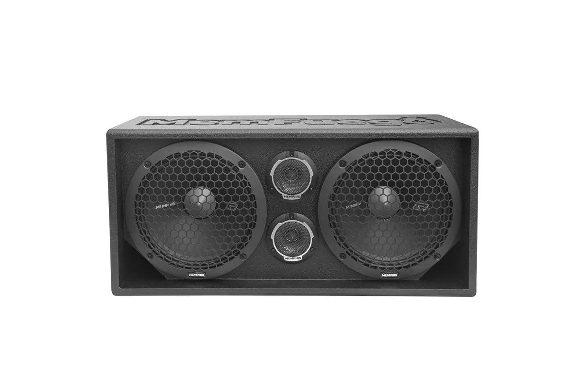 Memphis Audio SRXPE10D4T boxes showcase a mesmerizing display of RGB LED lights 2