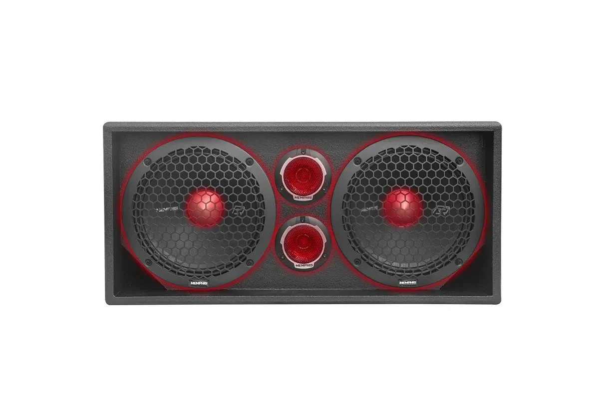 Memphis Audio SRXPE10D4T boxes showcase a mesmerizing display of RGB LED lights 3