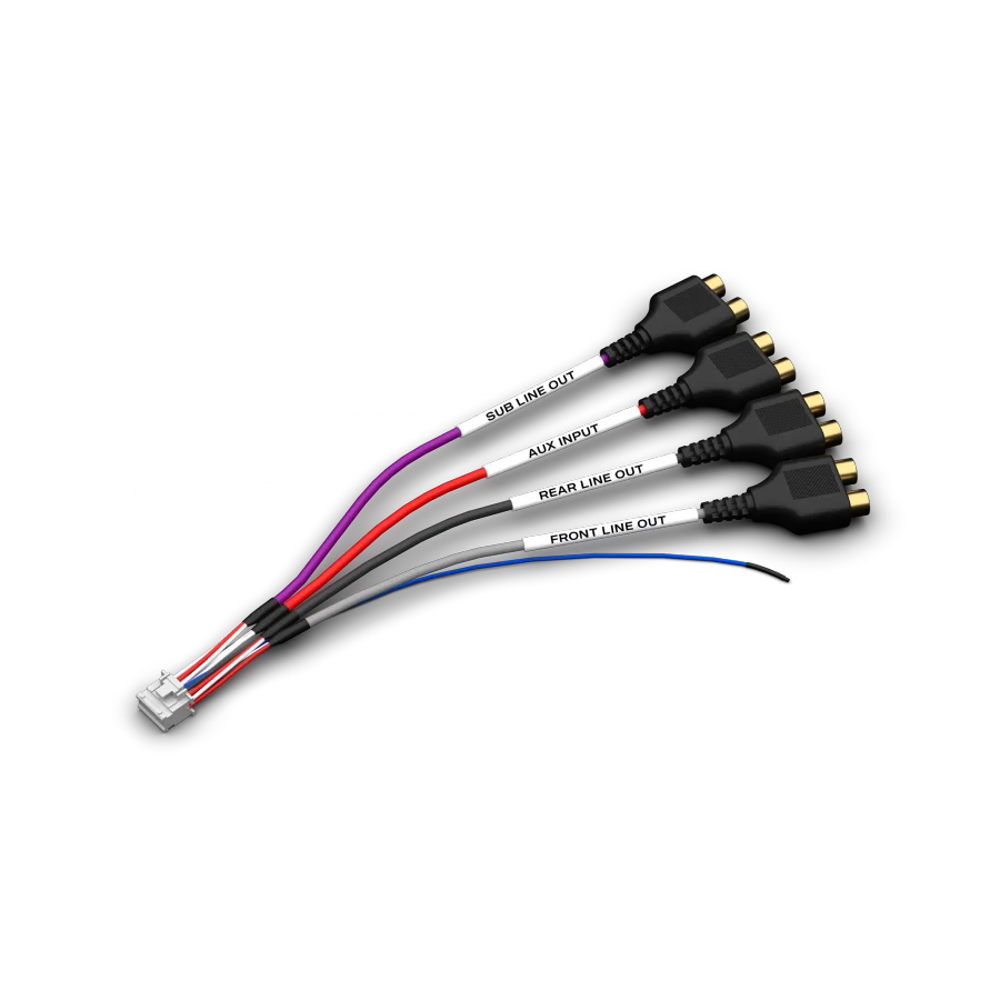 Rockford Fosgate 1560-73635-C1 Replacement PMX-HD9813 RCA Signal Harness