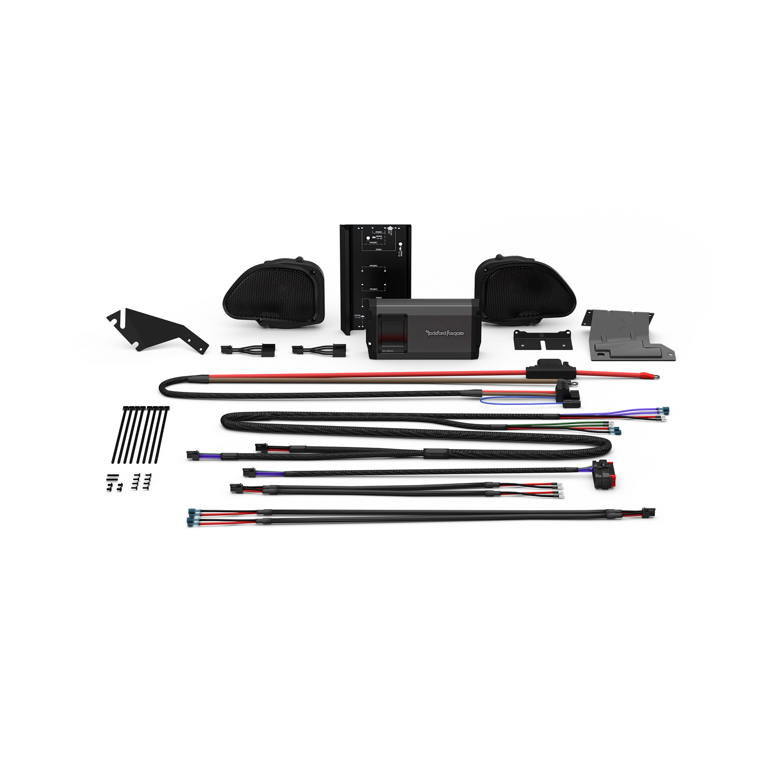 Rockford Fosgate HD9813RG-STG2 Stage-2 Speaker & Amp Kit for 1998-2013 Harley-Davidson Road Glide (Gen-3) 2