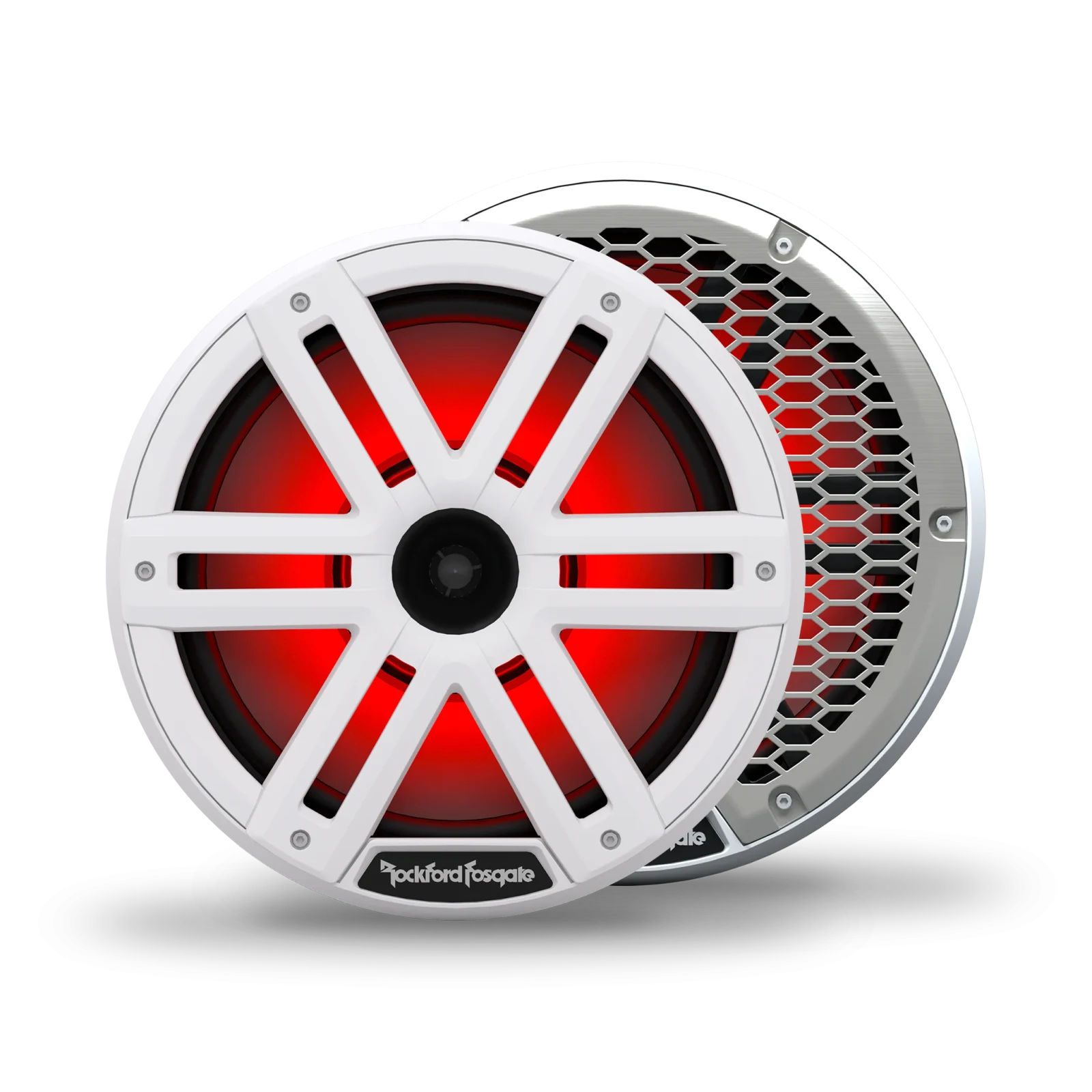 Rockford Fosgate M2-10H M2 10-inch Color Optix Horn Marine Speakers - White (Pair) 1