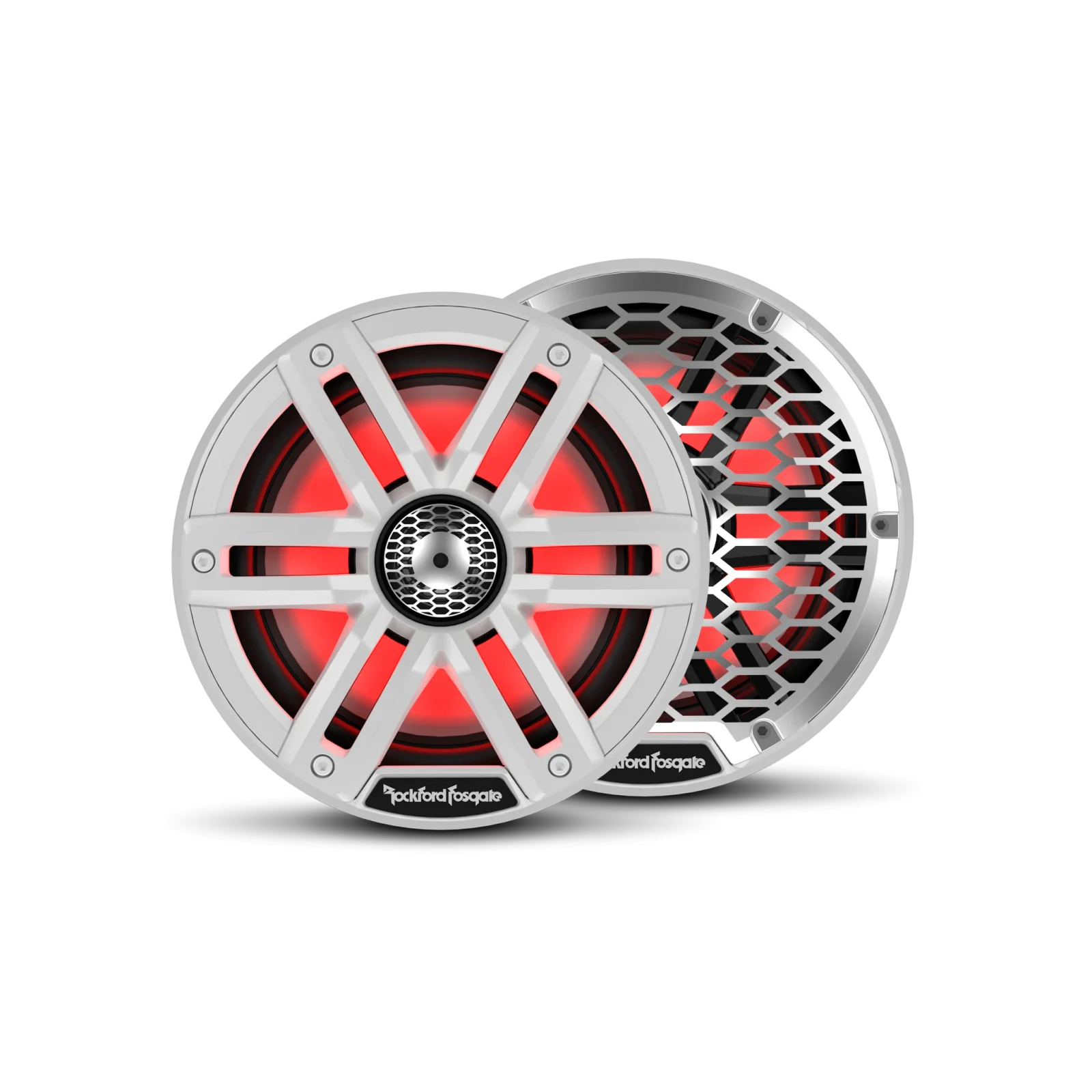 Rockford Fosgate M2-65 M2 6.5-inch Color Optix 2-Way Marine Speakers - White (Pair) 1