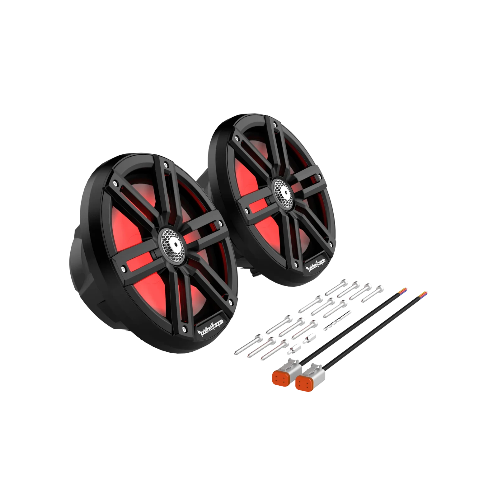 Rockford Fosgate M2-8B M2 8-inch Color Optix 2-Way Marine Speakers - Black (Pair) 6